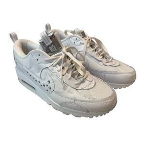 Nike Air Max 90 Futura Studded Swoosh Womens 9, Bling Silver Studs